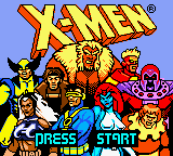 X-Men - Mutant Academy (Japan) Title Screen